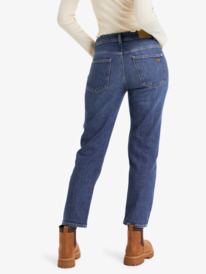 3 Patti Straight Mid - Straight Denim Jeans for Women Blue ERJDP03310 Roxy