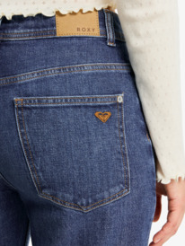 4 Patti Straight Mid - Straight Denim Jeans for Women Blue ERJDP03310 Roxy