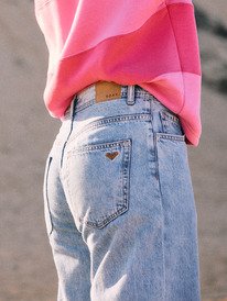 0 Milla Wide Leg Regular Beau - Jean décontracté pour Femme Bleu ERJDP03317 Roxy