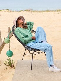 0 Milla Wide Leg Regular Beau - Cropped for Women Blue ERJDP03317 Roxy