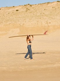 2 Moonrise Long Mid Ocean Blue - Straight Fit Denim Jeans for Women Blue ERJDP03320 Roxy