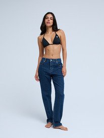 6 Moonrise Long Mid Ocean Blue - Straight Fit Denim Jeans for Women Blue ERJDP03320 Roxy