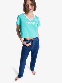 4 Moonrise Long Mid Ocean Blue - Jeans coupe droite pour Femme Bleu ERJDP03320 Roxy