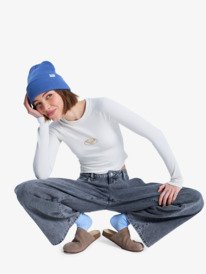 6 Laidback Low Lava - Loose Fit Denim Jeans for Women Black ERJDP03321 Roxy