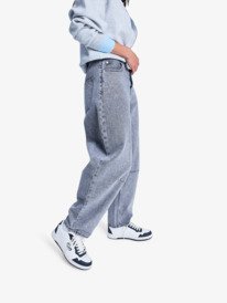 1 Barreled Babe High Lava - Jeans barrel fit pour Femme Noir ERJDP03322 Roxy