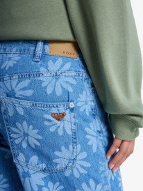 3 Boogie Night Mid Surf Wash - Wide Leg Denim Jeans for Women Blue ERJDP03323 Roxy