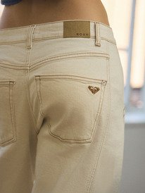 3 Cloudbreak Mid Sandbar - Jeans met barrel fit voor Dames Beige ERJDP03324 Roxy