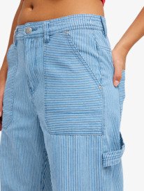 4 Howlin Rails - Cal&ccedil;as de ganga com cintura subida para Mulher Branco ERJDP03326 Roxy