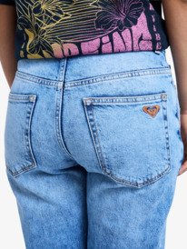 4 Patti Straight Beau - Straight Denim Jeans for Women Blue ERJDP03328 Roxy