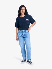 0 Patti Straight Beau - Straight Denim Jeans for Women Blue ERJDP03328 Roxy