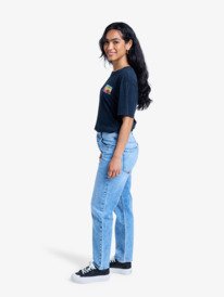1 Patti Straight Beau - Straight Denim Jeans for Women Blue ERJDP03328 Roxy