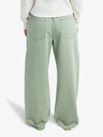 4 Saltwater Color Mid - Vaquero holgado para mujer Verde ERJDP03329 Roxy