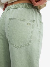 5 Saltwater Color Mid - Vaquero holgado para mujer Verde ERJDP03329 Roxy