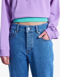 2 Moonrise Mid Surf Wash - Jeans coupe droite pour Femme Bleu ERJDP03330 Roxy