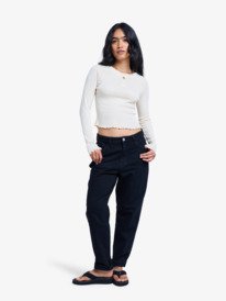 2 Minsk Coral Eclipse - Cropped Jeans for Women Black ERJDP03333 Roxy