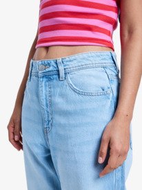 4 London Aqua Mirage - Cropped Jeans for Women Blue ERJDP03334 Roxy