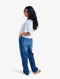 3 London Aqua Mirage - Cropped Jeans for Women Blue ERJDP03334 Roxy