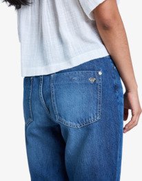 5 London Aqua Mirage - Cropped Jeans for Women Blue ERJDP03334 Roxy