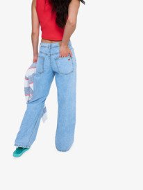 4 Dawn Patrol Mid Sunbleached - Jeans à coupe ample pour Femme Bleu ERJDP03340 Roxy