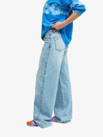 0 Sun And Done - Loose Fit Jeans for Women Blue ERJDP03348 Roxy