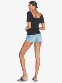 5 Authentic - Short de tela vaquera para Mujer  ERJDS03253 Roxy