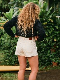 6 Chlo  Natural - Relaxed Fit Denim Short for Women Yellow ERJDS03323 Roxy