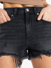 2 New Swell Denim - Beachshorts für Frauen Schwarz ERJDS03331 Roxy