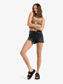 3 New Swell Denim - Short de Playa para Mujer Negro ERJDS03331 Roxy