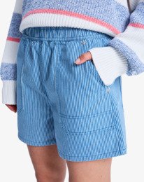 2 Stay Wavy Mid - Short en denim pour Femme Blanc ERJDS03345 Roxy