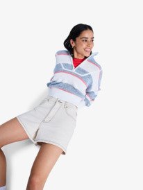 6 Offshore Mid Sandbar - Denim Short voor Dames Beige ERJDS03350 Roxy