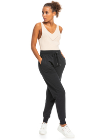 4 From Home - Pantalón de Chándal para Mujer Negro ERJFB03342 Roxy