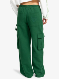 4 Kelia - Baggy Tracksuit Bottoms for Women Green ERJFB03404 Roxy