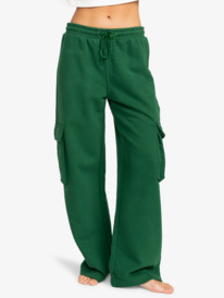 0 Kelia - Baggy Tracksuit Bottoms for Women Green ERJFB03404 Roxy