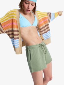 0 Surf Stoked - Short con cintura el&aacute;stica para Mujer Verde ERJFB03416 Roxy