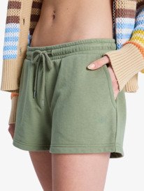 2 Surf Stoked - Short con cintura el&aacute;stica para Mujer Verde ERJFB03416 Roxy