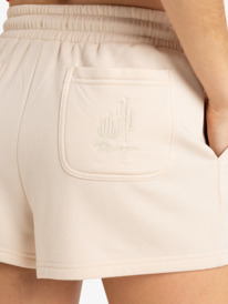 5 Surfing By Moonlight - Elasticated Waist Shorts for Women Beige ERJFB03418 Roxy