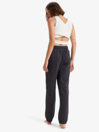 10 Oasis Haze  - Elastic Waist Pants for Women Black ERJFB03443 Roxy