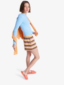 1 Perfect Stripe - Short en molleton pour Femme Marron ERJFB03493 Roxy