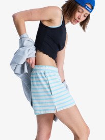 1 Perfect Stripe - Short en molleton pour Femme Bleu ERJFB03493 Roxy