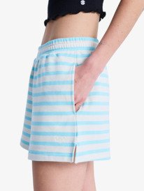 2 Perfect Stripe - Short en molleton pour Femme Bleu ERJFB03493 Roxy