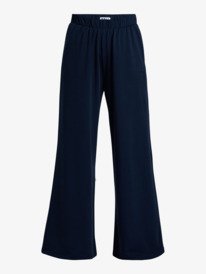 6 Surfing By Sunlight - Lounge-Jogginghose mit weitem Bein für Frauen Schwarz ERJFB03495 Roxy
