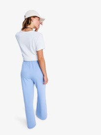2 Surfing By Sunlight - Pantalon de jogging à jambes larges pour Femme Bleu ERJFB03495 Roxy