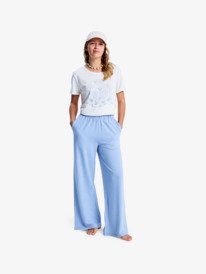 3 Surfing By Sunlight - Lounge Wide Leg Jogger for Women Blue ERJFB03495 Roxy