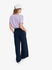 4 Surfing By Sunlight - Lounge-Jogginghose mit weitem Bein für Frauen Schwarz ERJFB03495 Roxy