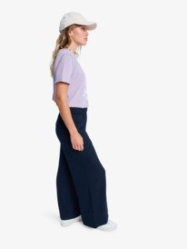 1 Surfing By Sunlight - Lounge-Jogginghose mit weitem Bein für Frauen Schwarz ERJFB03495 Roxy