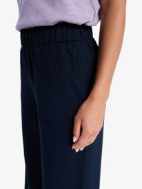 2 Surfing By Sunlight - Lounge-Jogginghose mit weitem Bein für Frauen Schwarz ERJFB03495 Roxy