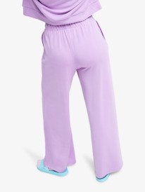 4 Surfing By Sunlight - Pantalon de jogging à jambes larges pour Femme Violet ERJFB03495 Roxy