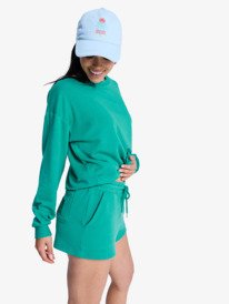 1 Surfing By Moonlight - Sweat-Shorts für Frauen Grün ERJFB03498 Roxy