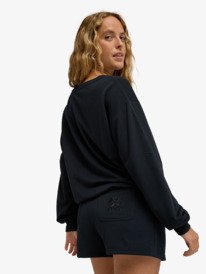 4 Surfing By Moonlight - Short en molleton pour Femme Noir ERJFB03498 Roxy