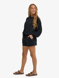 3 Surfing By Moonlight - Short en molleton pour Femme Noir ERJFB03498 Roxy